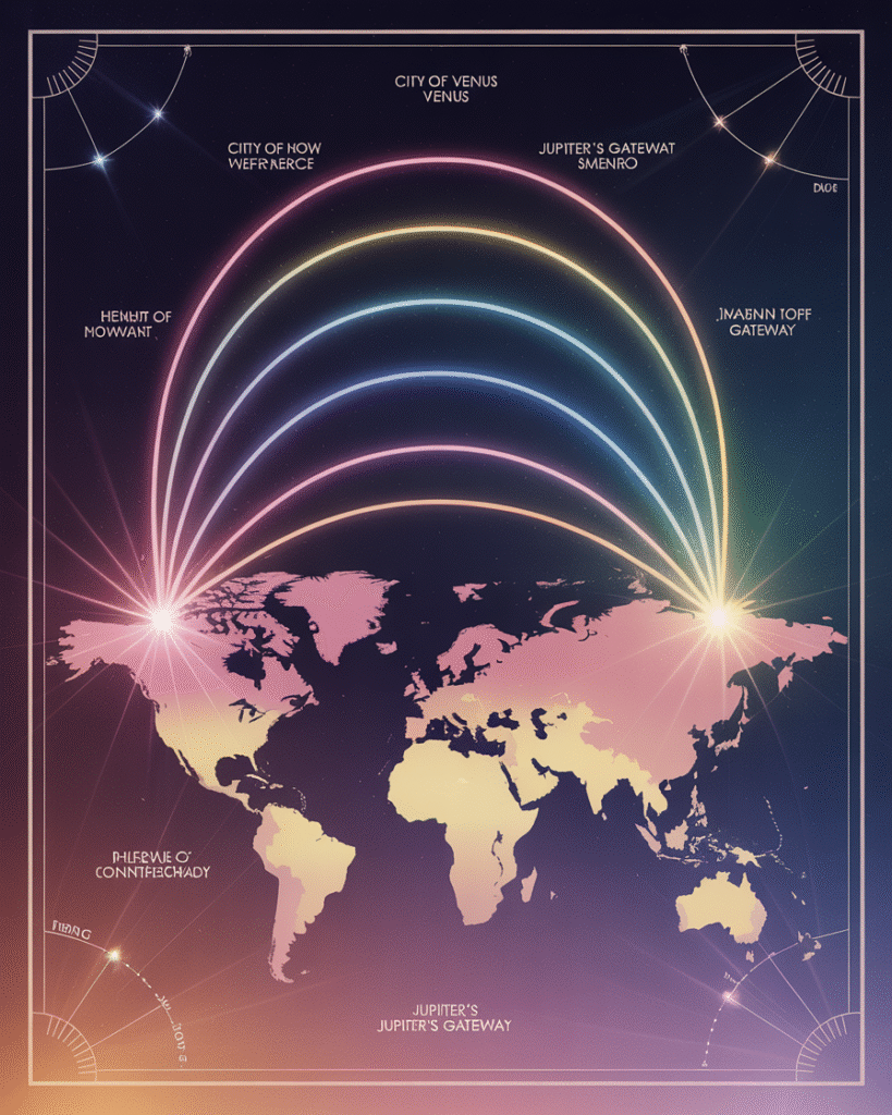 Elegant infographic showing different colored lines