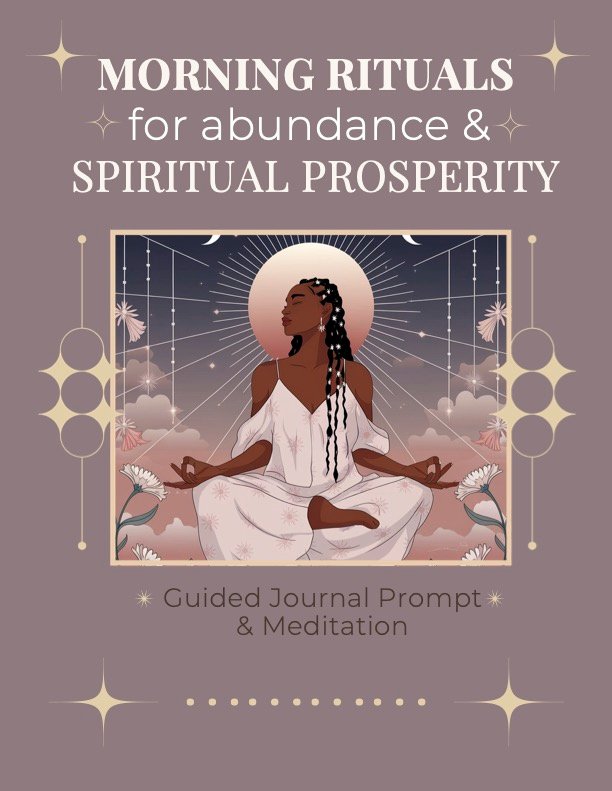 Morning Rituals for Abundance journal cover