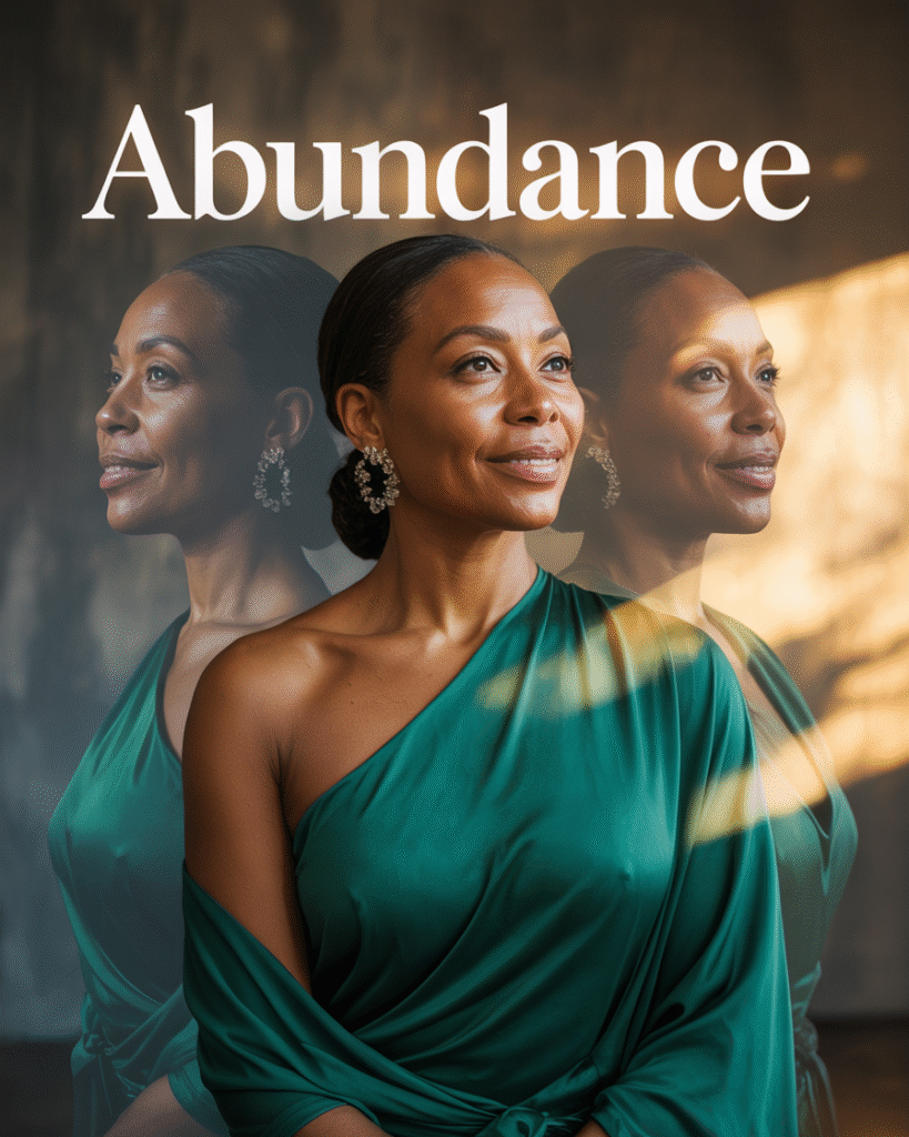 Silhouette of person with chakras:energy centers highlighted