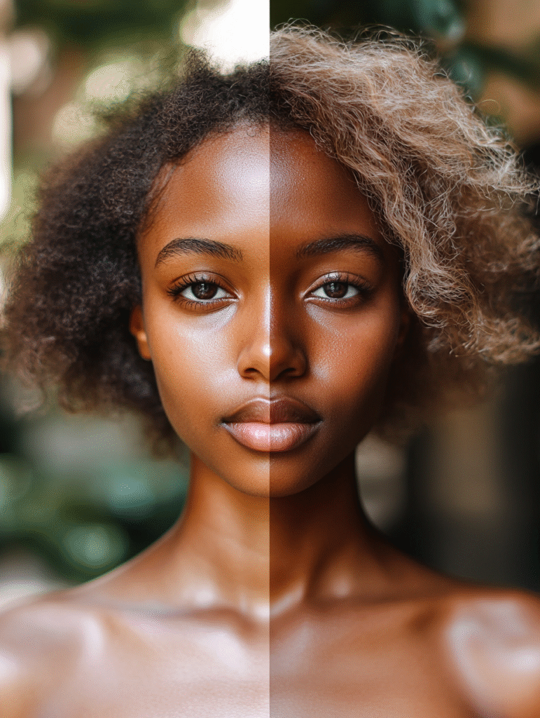 Before/after showing person's energy shift when aligned with soul colors